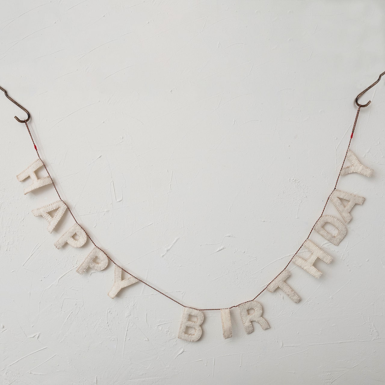Hello Honey® 6ft. Natural Felt Happy Birthday Banner